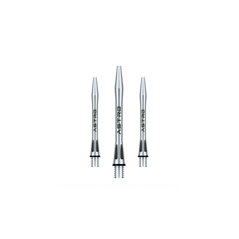 Tiges en aluminium Winmau Astro - Noires 41mm