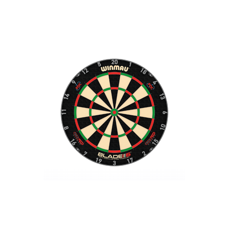 Cible de fléchettes Winmau Blade 6 Triple Core en acier