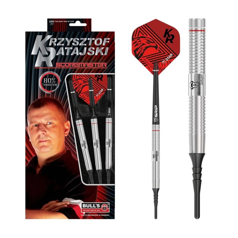 Fléchettes BULL'S Krzysztof Ratajski - Pointe souple - L'Aigle polonais - Scoremaster