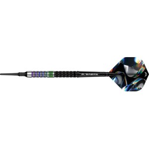 Mission Iridian Darts - Soft Tip - 90% Tungsten - Black & Coral PVD - 20g