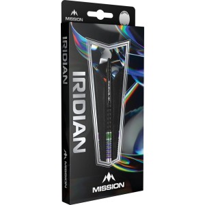 Mission Iridian Darts - Soft Tip - 90% Tungsten - Black & Coral PVD - 20g