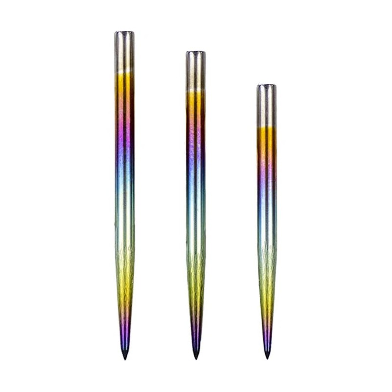 Pointes de fléchettes Bulls Rainbow - Pointe en acier - Lisse