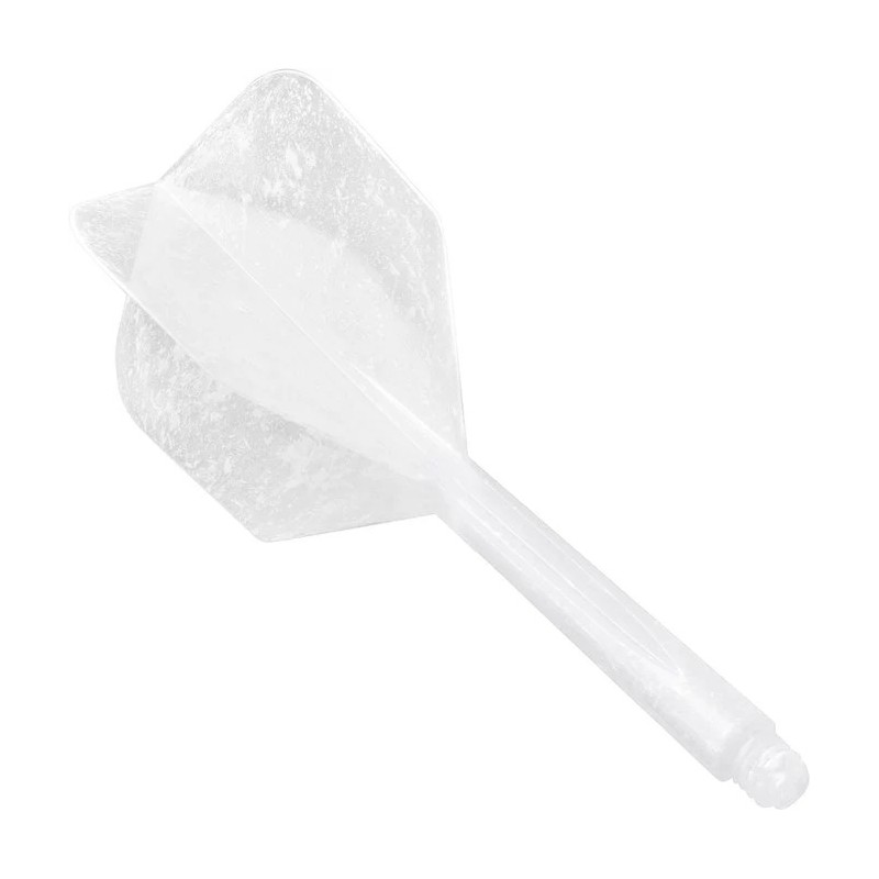 Ailettes de fléchettes Condor - Zero Stress - moyenne- Marbre - Blanches
