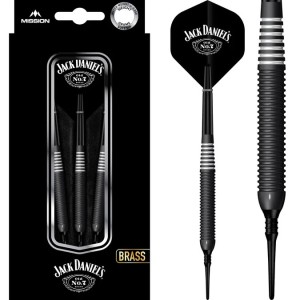 Jack Daniels Old No7 - Electro Black Brass Darts - Soft Tip