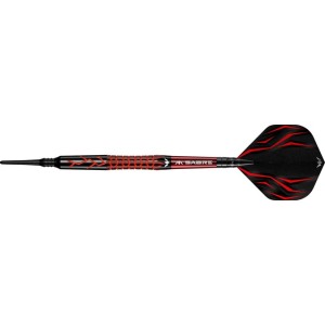 Mission Lava Darts - Soft Tip - 95% Tungsten - Black & Red Electro