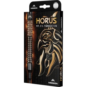 Fléchettes Mission Horus - Pointe souple - 97,5 % tungstène - Noir et bronze électrolytique