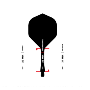 Système d'arbre de vol Winmau Fusion Standard Noir