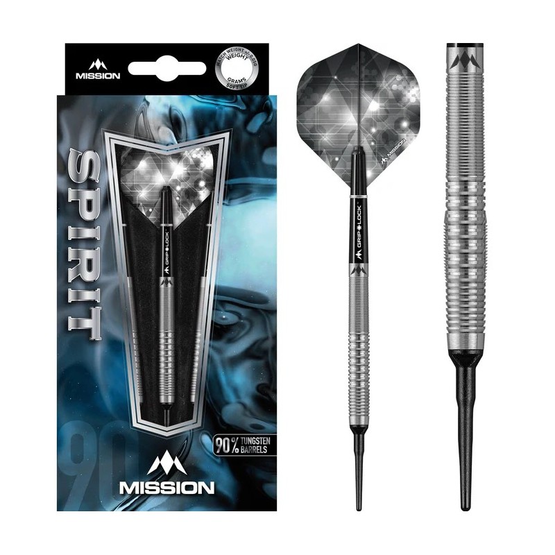 Fléchettes Mission Spirit - Pointe souple - M4 - Poignée arrière type rasoir 22grs