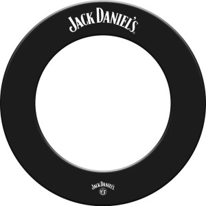 Cadre de cible de fléchettes Jack Daniels - Robuste - avec logo JD - Noir
