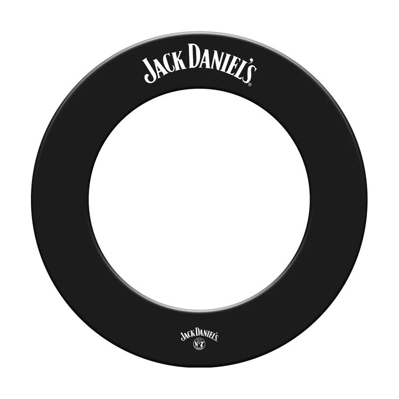 Cadre de cible de fléchettes Jack Daniels - Robuste - avec logo JD - Noir