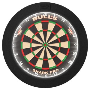 Jeu de fléchettes Bulls Domus - Professionnel - Cible Shark, contour et fléchettes