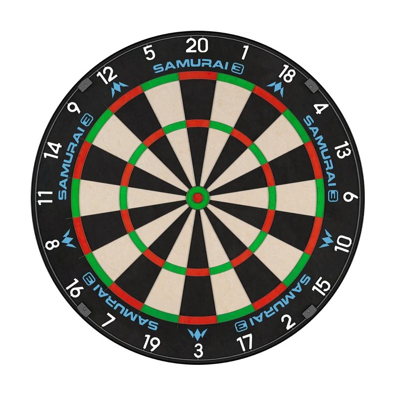 Cible de fléchettes Mission Samurai 3 - Professionnelle - Fil de couteau - Anneau numéroté noir