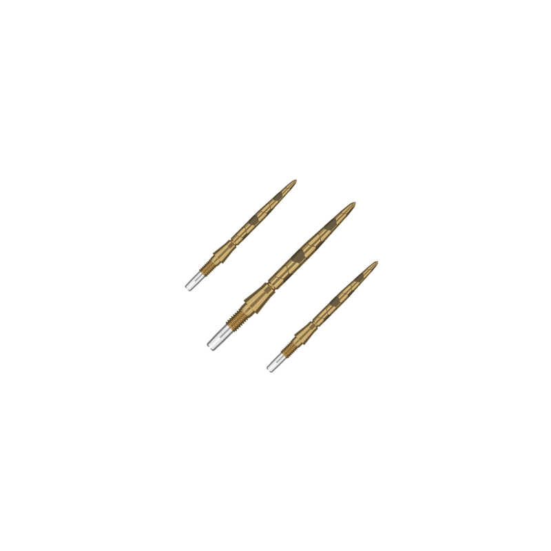 Pointes de fléchettes Target Swiss Storm Onyx Point - Or