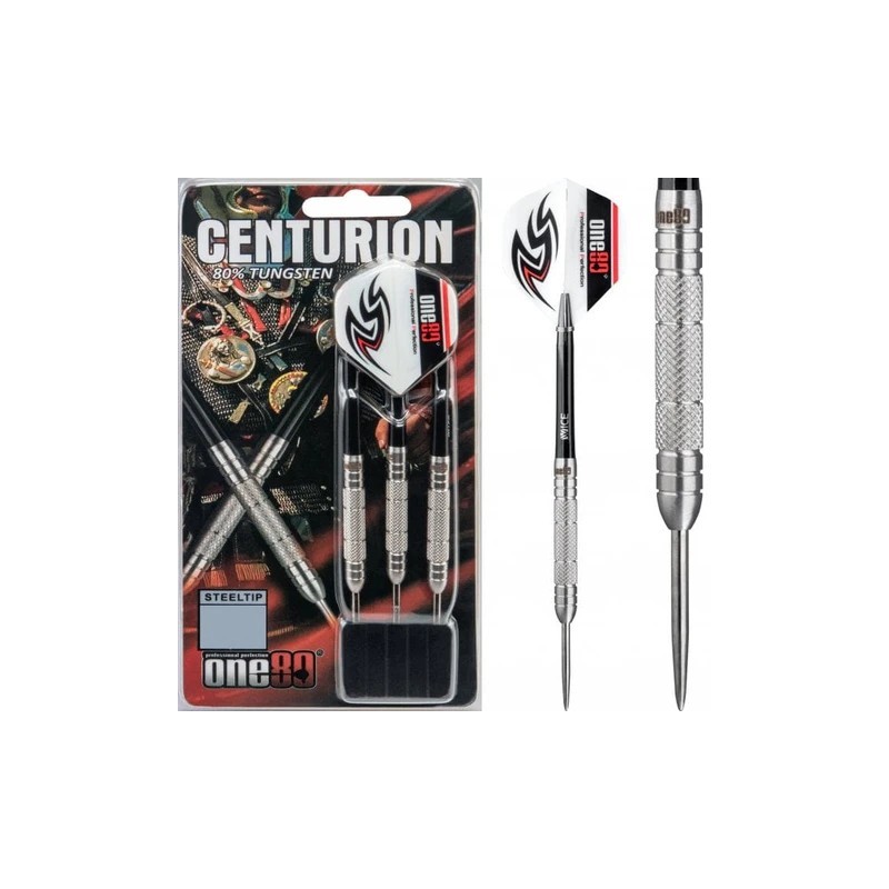 One80 Centurion Darts - Steel Tip Tungsten - Centre Knurl 23grs