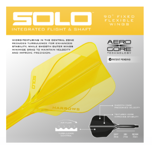 Système de flèche Harrows Solo No6 - Jaune