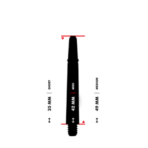 Tiges Harrows Carbon 360 - Noires L:42mm