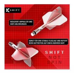 Ailettes standard Target K-Shift n° 2 - Blanches